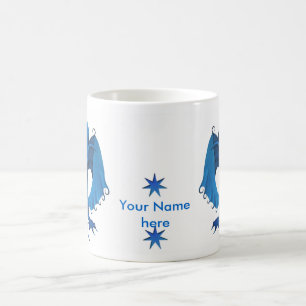 Blaue stehende Drache-Tasse - kundengerecht Kaffeetasse