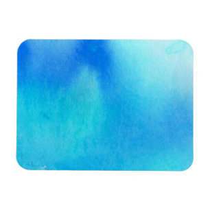 Blaue Stelle, abstraktes handgemaltes des Magnet