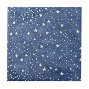 Blaue Sterne Fliese