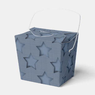 Blaue Sterne Geschenkschachtel