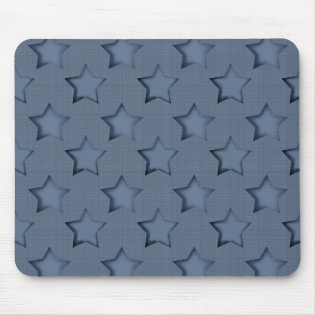 Blaue Sterne Mousepad (Vorne)