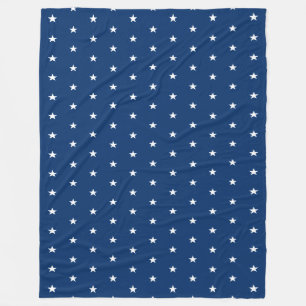 Blaue Sterne-Muster Fleecedecke