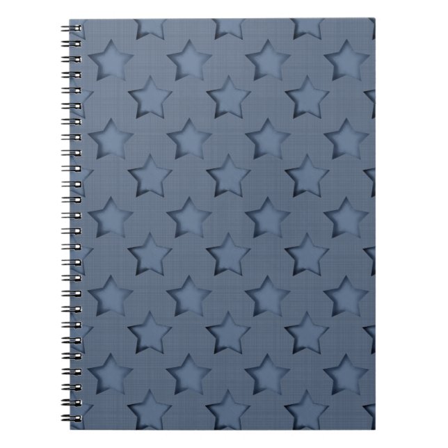 Blaue Sterne Notizblock (Vorderseite)
