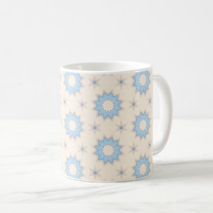 Blaue Sternenexplosion-Geometrie Kaffeetasse