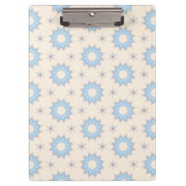 Blaue Sternenexplosion Geometrie Klemmbrett
