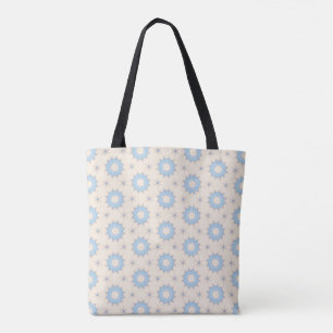 Blaue Sternenexplosion Geometrie Tasche