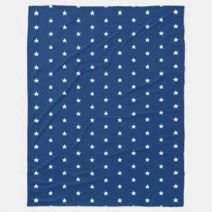 Blaue Sternenmuster Fleecedecke