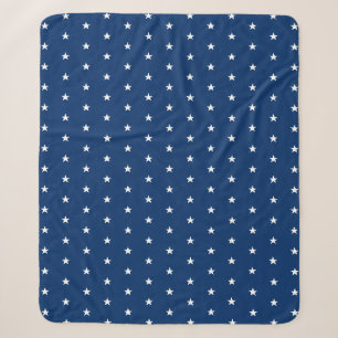 Blaue Sternenmuster Sherpadecke