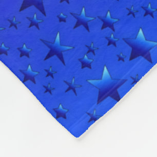 Blaue Sternennacht-Musterdecke Fleecedecke