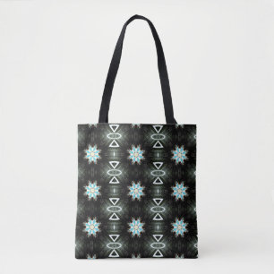 blaue Sternexplosion geometrisch Tasche