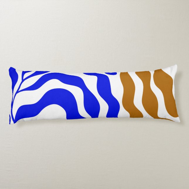 Blaue Stimmung Seitenschläferkissen (Rückseite)