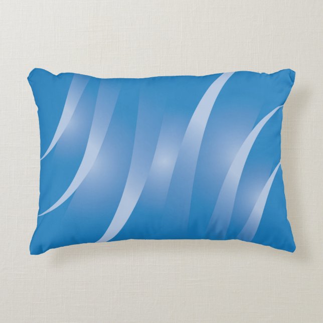 blaue Straßen Dekokissen (Vorderseite)