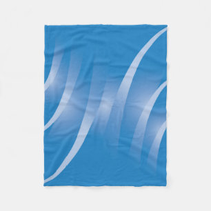 blaue Straßen Fleecedecke