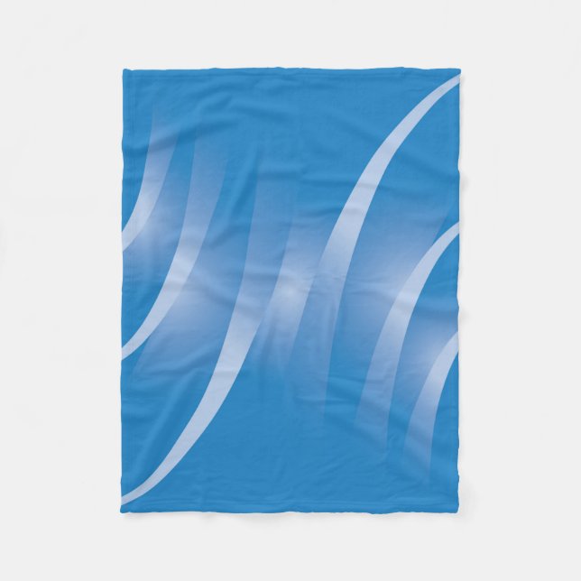 blaue Straßen Fleecedecke (Vorderseite)