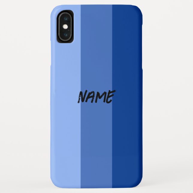 Blaue Streifen anpassbar Case-Mate iPhone Hülle (Rückseite)
