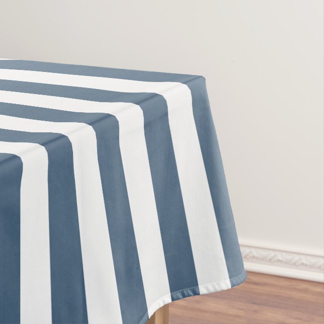 Blaue Streifen aus der Nautik Babydusche Tischdecke (Beispiel)