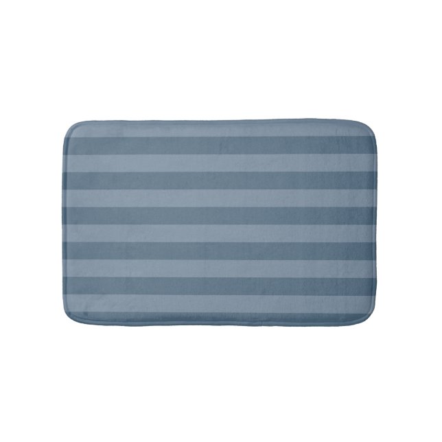 Blaue Streifen Badematte (Vorderseite)