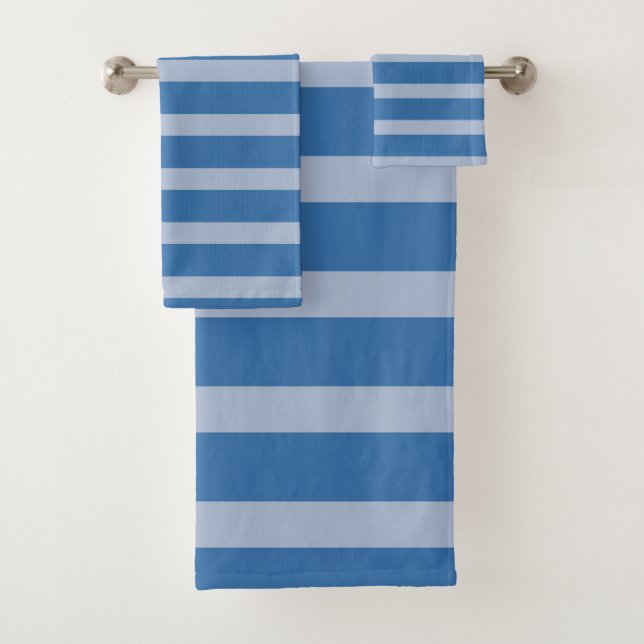 Blaue Streifen Badhandtuch Set (Insitu)