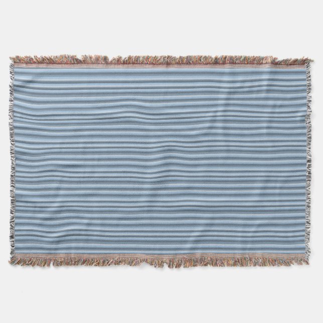 Blaue Streifen Decke (Vorderseite)