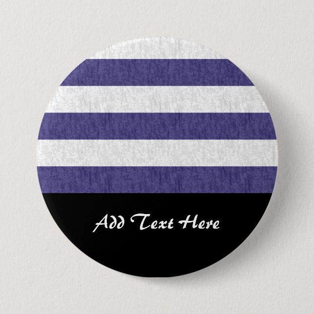 Blaue Streifen der Nautik Button (Vorderseite)