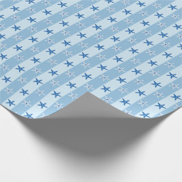 Blaue Streifen des Atlantiks Geschenkpapier