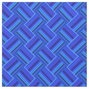 Blaue Streifen diagonales Webmuster Stoff