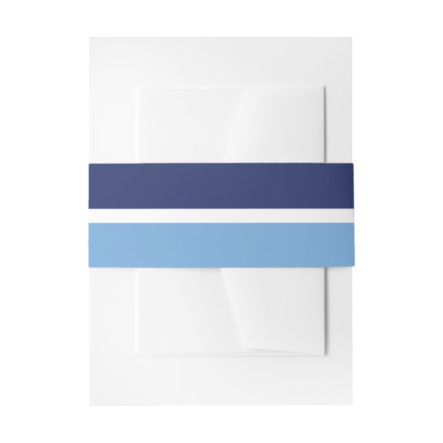 Blaue Streifen Einladungsbanderole (Vorderseite Beispiel)