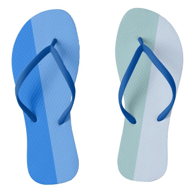 Blaue Streifen Flip Flops (Fußbett)
