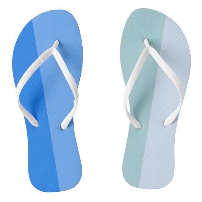 Blaue Streifen Flip Flops (Fußbett)