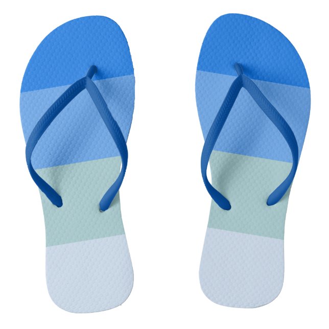 Blaue Streifen Flip Flops (Fußbett)