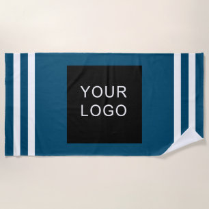 Blaue Streifen für moderne Beruflich-Business-Logo Strandtuch