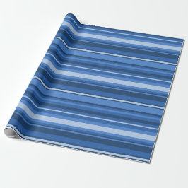 Blaue Streifen Geschenkpapier