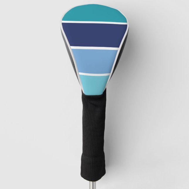 Blaue Streifen Golf Headcover (Vorderseite)