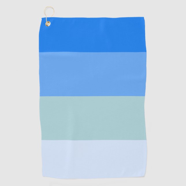 Blaue Streifen Golfhandtuch (Vorderseite)
