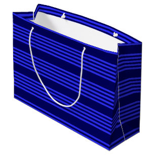 Blaue Streifen Große Geschenktüte