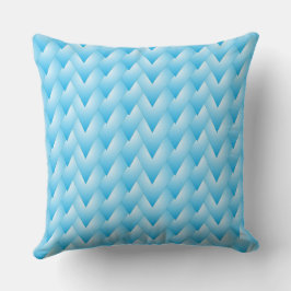 blaue Streifen-Herzwurfkissen Kissen