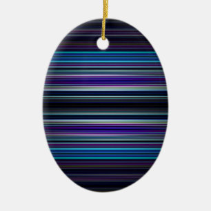 Blaue Streifen Keramikornament