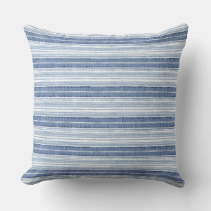 Blaue Streifen Kissen