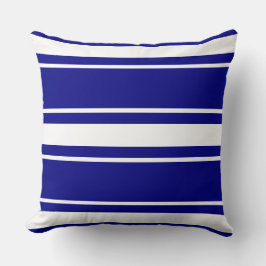 Blaue Streifen Kissen