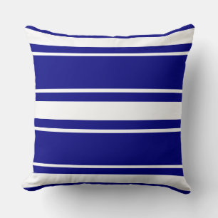 Blaue Streifen Kissen