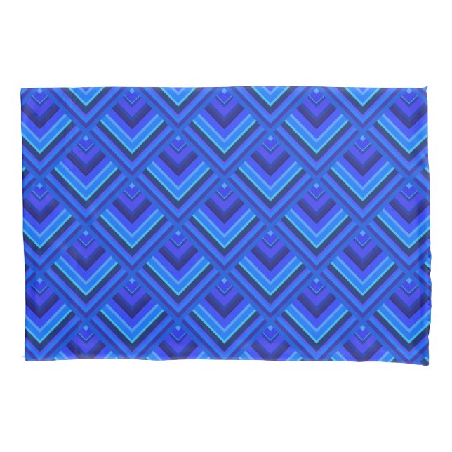 Blaue Streifen Kissenbezug (Vorderseite)