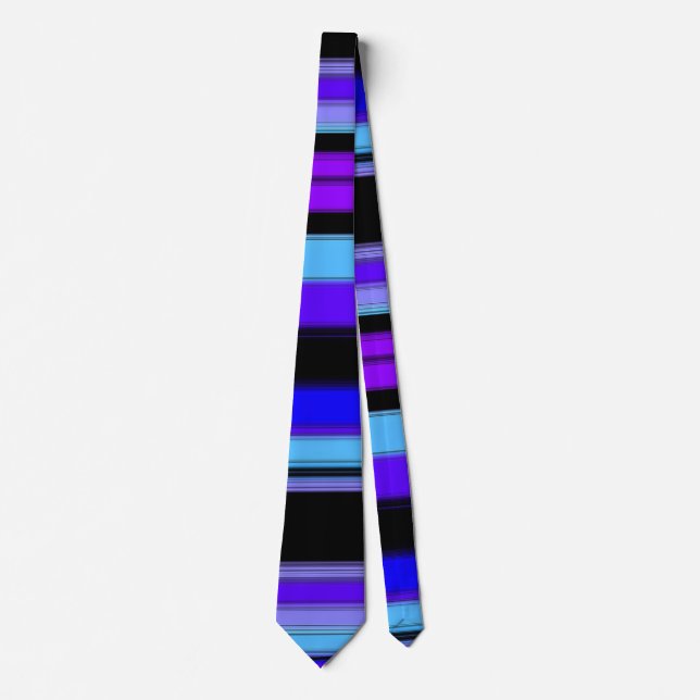 Blaue Streifen-Krawatte Krawatte (Vorderseite)