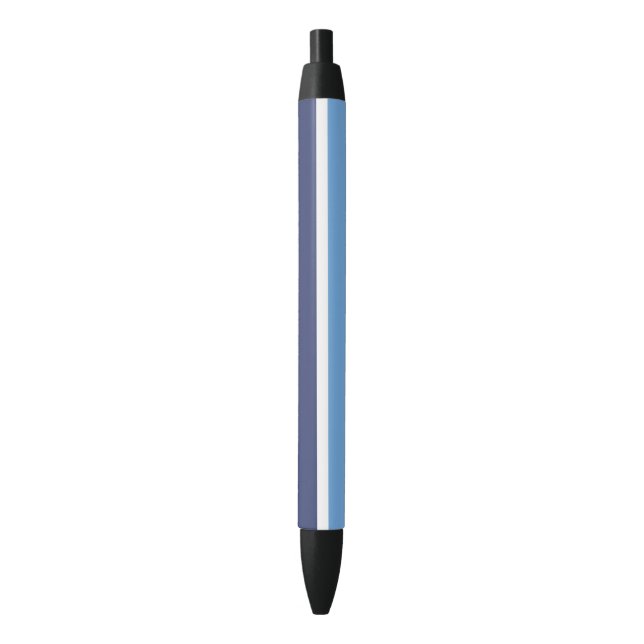 Blaue Streifen Kugelschreiber (Vorderseite Vertikal)