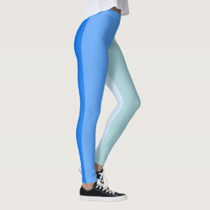 Blaue Streifen Leggings