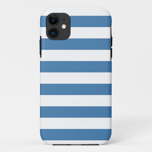 Blaue Streifen, modischer Muster iPhone 5 Fall Case-Mate iPhone Hülle (Rückseite)