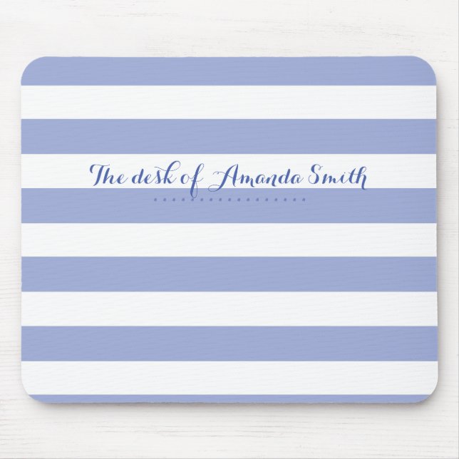 Blaue Streifen Mousepad (Vorne)