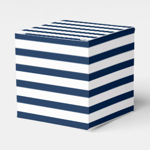 Blaue Streifen Muster Geschenk Geschenkschachtel