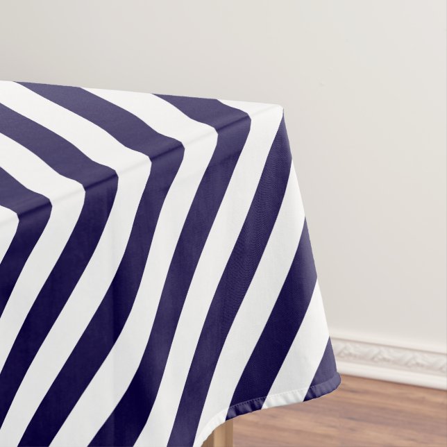 Blaue Streifen Muster Modernes Design Trendsetter Tischdecke (Beispiel)