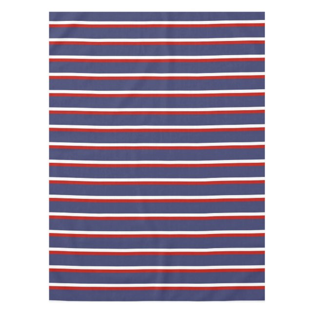 Blaue Streifen Muster Tischdecke (Vorderseite)