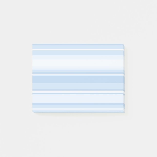 Blaue Streifen Post-it Klebezettel (Vorderseite)